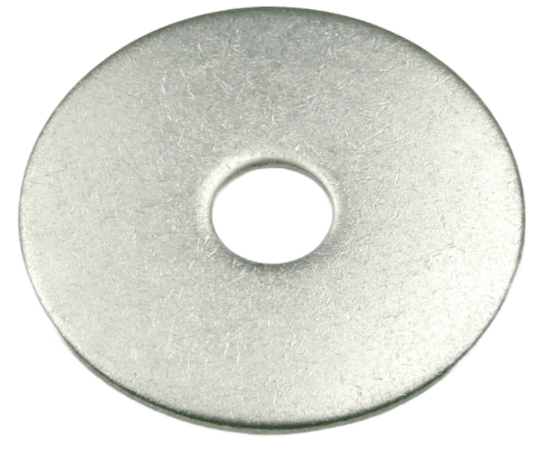 Arruela de funileiro para chapas finas.