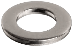 Arruela lisa para distribuição de carga.