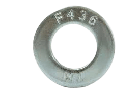 Arruela estrutural de aço para construções pesadas.