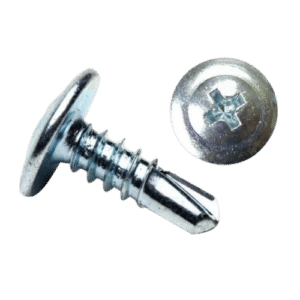 Parafuso auto brocante de aço galvanizado com cabeça philipps para fixação em placas