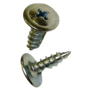 Parafuso auto brocante de aço galvanizado com cabeça philipps E PONTA FINA para fixação em madeira