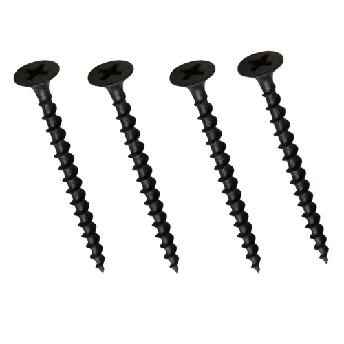 Parafusos para drywall com ponta agulha.
