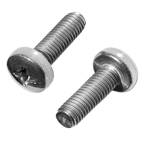 Parafuso rosca máquina de aço inoxidável para montagens.