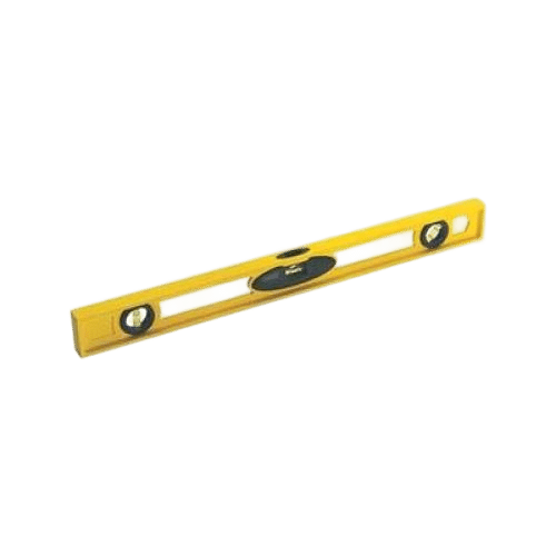 Nível de bolha de alumínio, para verificar o alinhamento horizontal e vertical em obras, fornecido pela Veppel para construtoras no Rio de Janeiro.