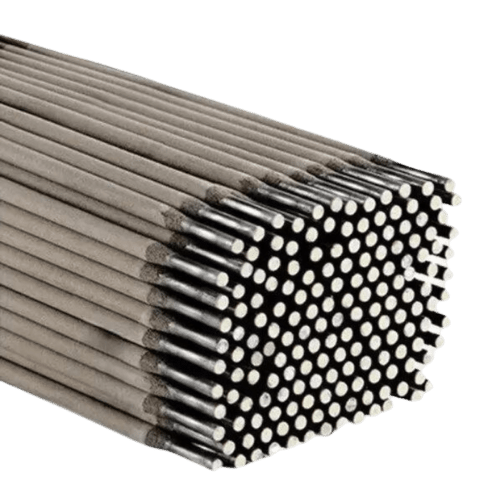 Vários eletrodos para solda modelo 7018, produto distribuído pela Veppel em Inhaúma, RJ.