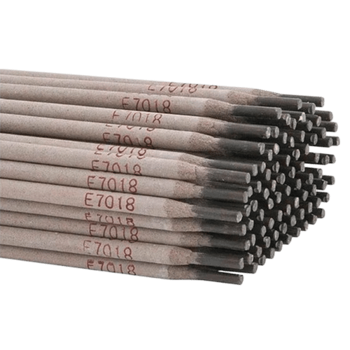 Vários eletrodos para solda modelo 7018, produto distribuído pela Veppel em Inhaúma, RJ.