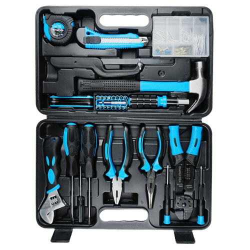 Maleta de ferramentas manuais completa, fornecida pela Veppel para empresas de manutenção e indústrias no Rio de Janeiro.